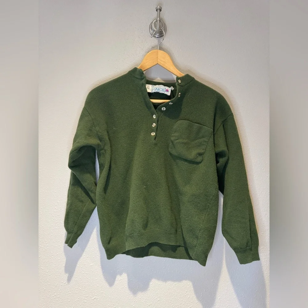 100% Lana Wool and Made in Italy VTG Caroll Paris 2pc Lounge Set - Picture 2 of 13